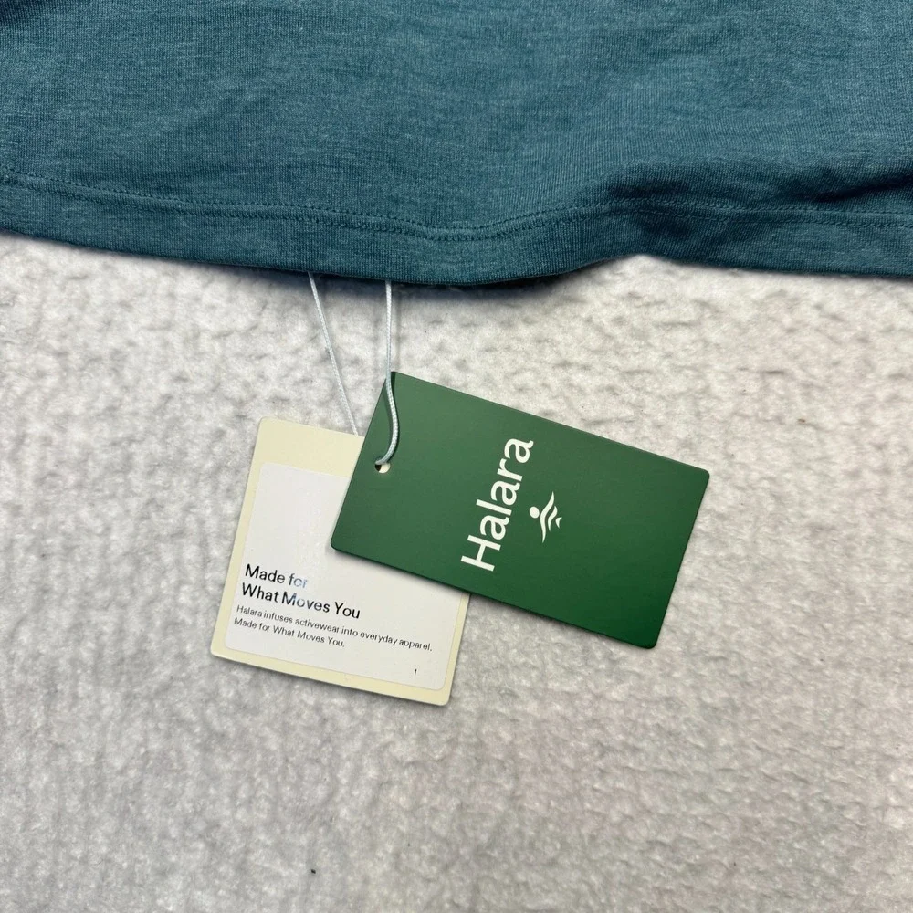 NWT Halara Large/Long Slit Teal Long Dress Women's Size Large - Picture 6 of 10